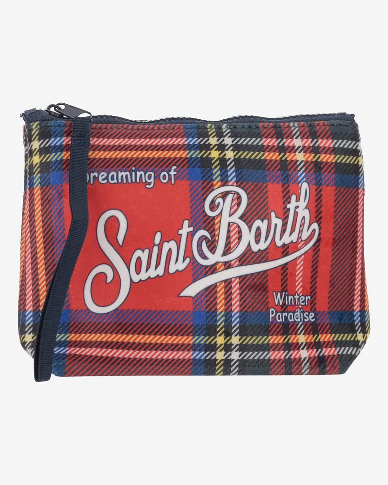 MC2 Saint Barth Aline Clutch Bag mit Logo Red