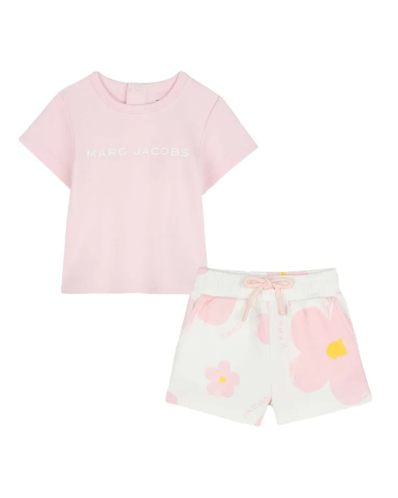 Marc Jacobs T Shrt Set With Bermuda Shorts Pink