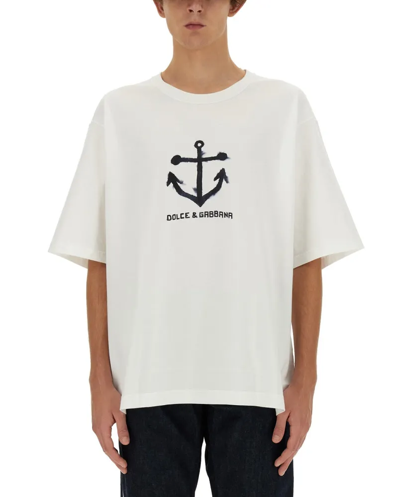 Dolce & Gabbana T -Shirt mit Logo White