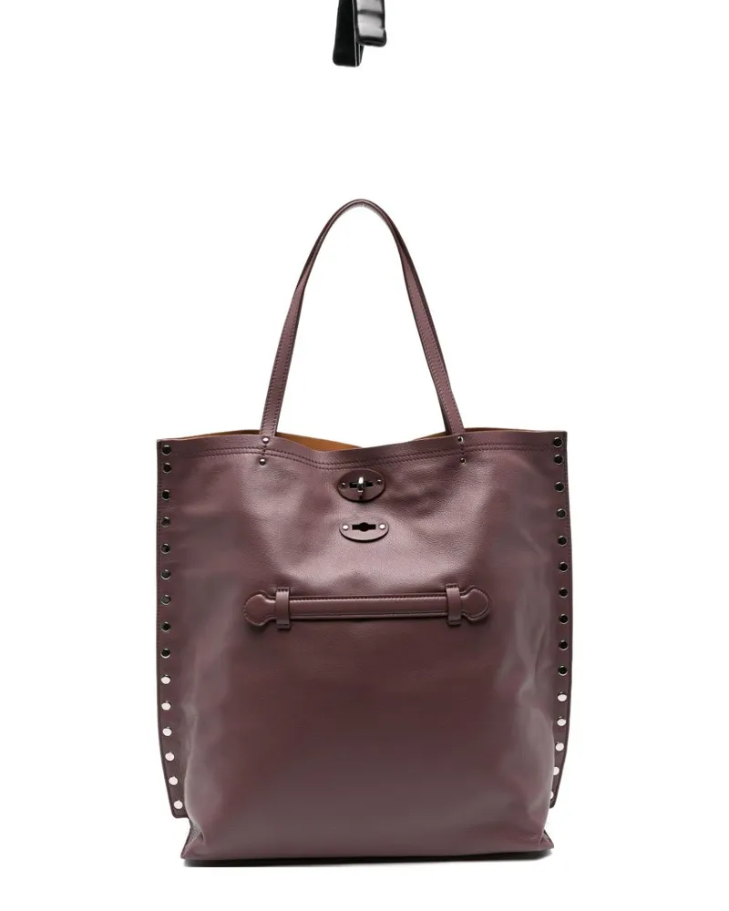 Zanellato a'spasso saeta mittlerer Ledertasche Red