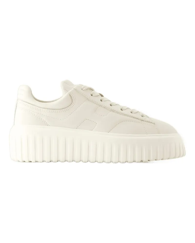 Hogan H Stripes Sneakers  Leder Beige White