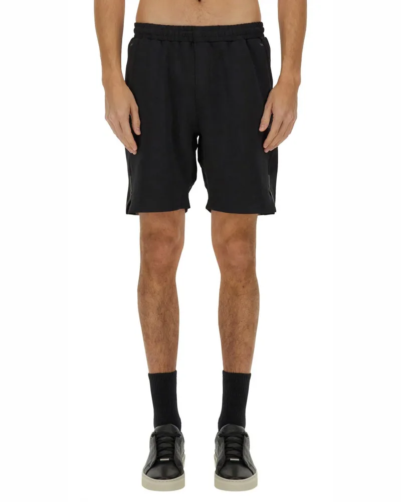 HUGO BOSS Technical Fabric Bermuda Shorts Black