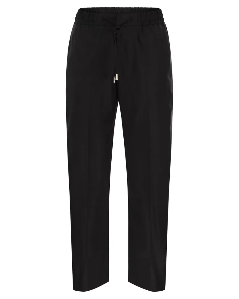 PT TORINO Erika Fluid Woll Twill Hosen Black