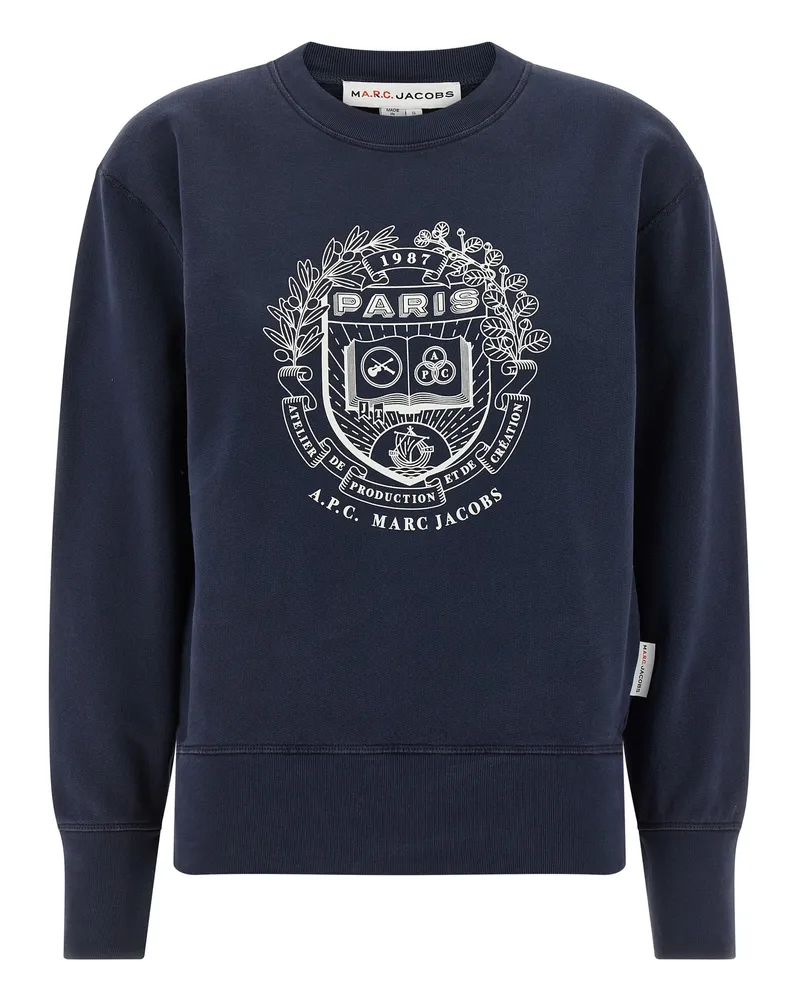 A.P.C. Paris“ APC Capsule Sweatshirt für Marc Jacobs Blue