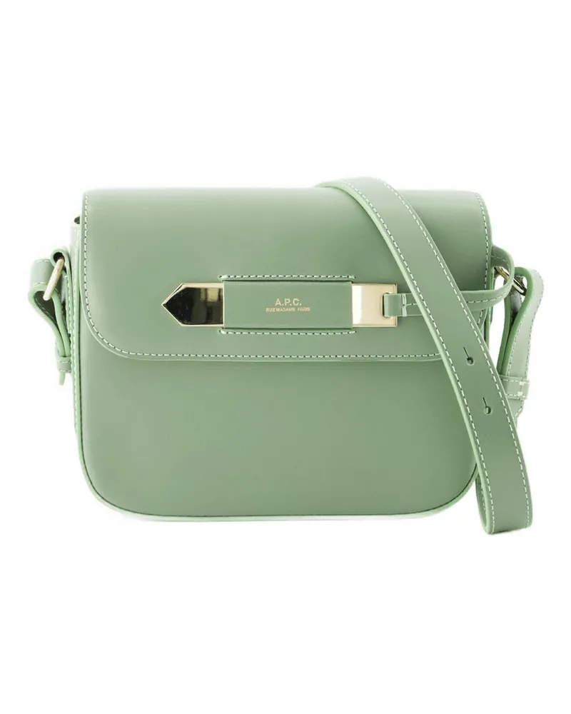 A.P.C. Charlotte Crossbody Bag A.P.C Ledergrün Grün