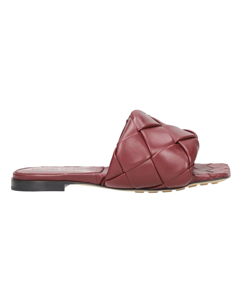 Bottega Veneta Damens Hausschuhe und Clogs aus Leder in Rot/Kirschrot -