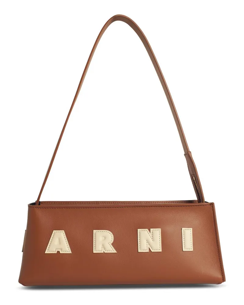 Marni Museo Baguette Bag in Brown Lear Brown