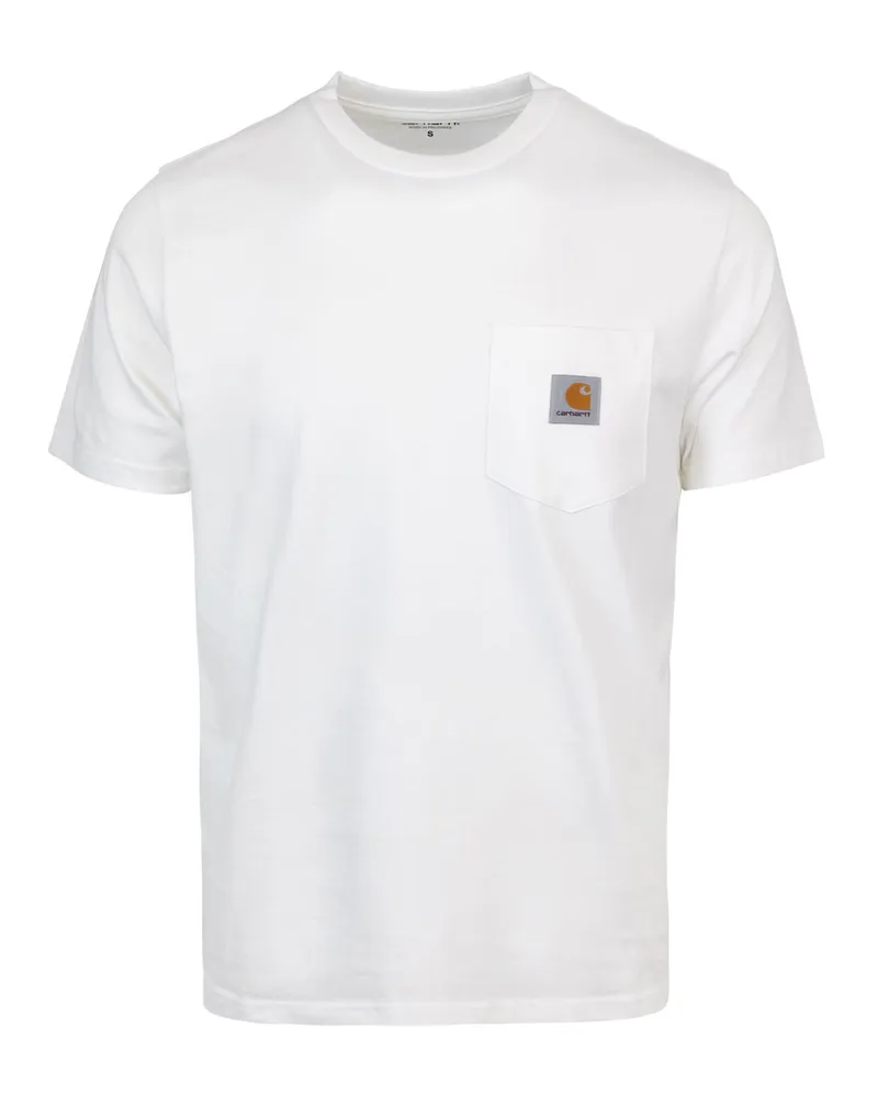 Carhartt WIP T -Shirt Pocket Bianca White