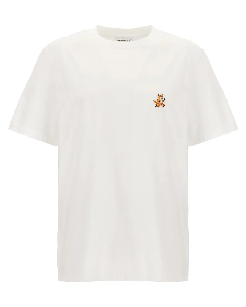 Kitsuné Speedy Fox Patch' T -Shirt Weiß