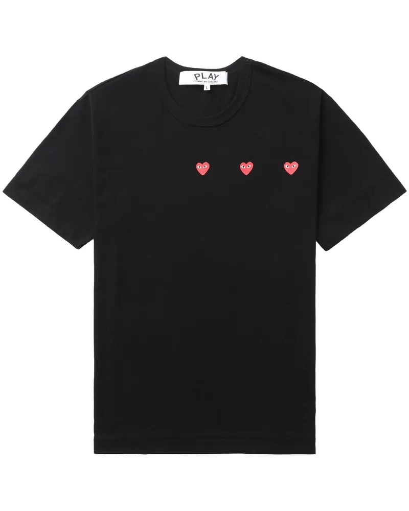 Comme des Garçons Comme des Garçons spielen T -Shirt -Logo -Druckstrick 
