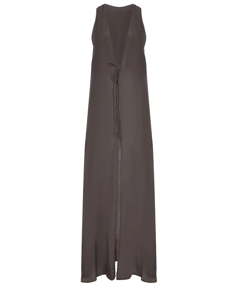 ALYSI Cardigan aus Seide Brown
