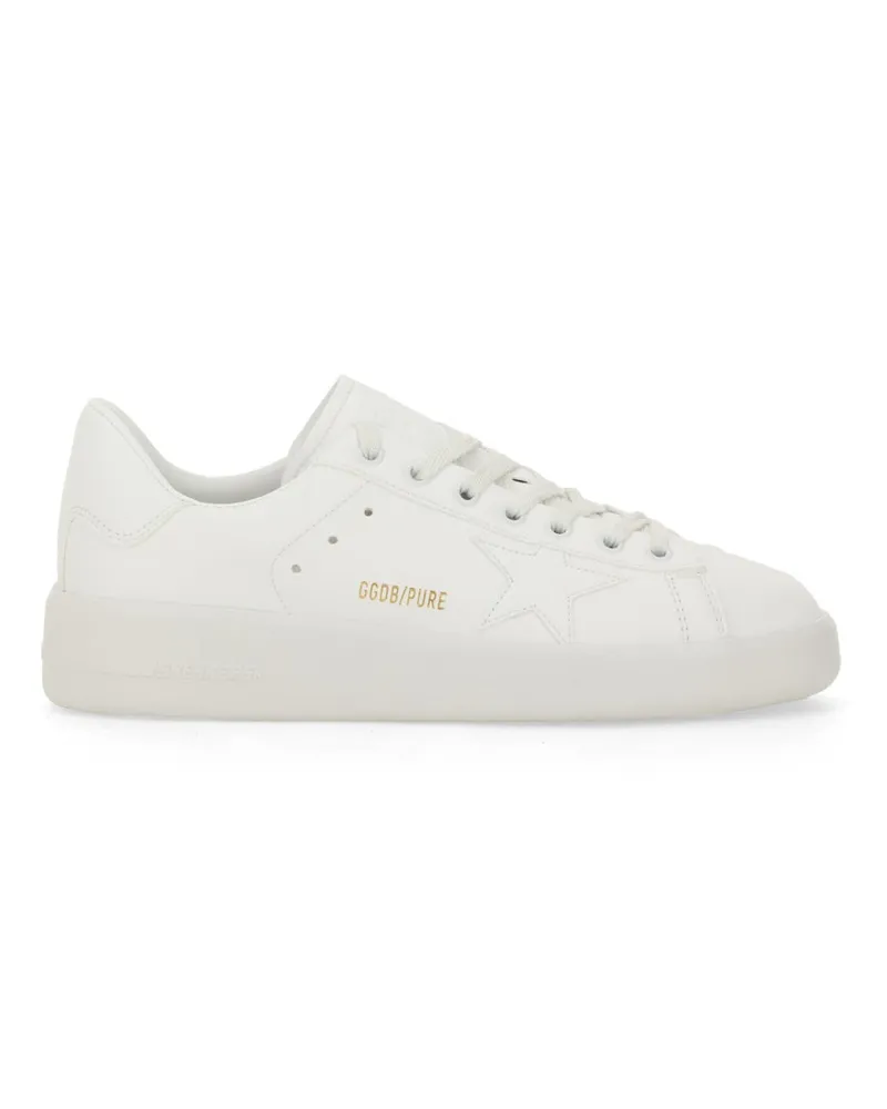 Golden Goose Purestar Sneaker mit Logo White