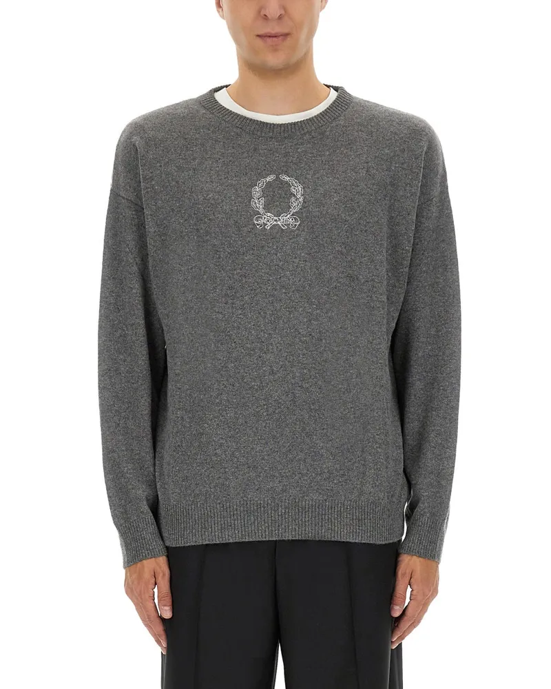 Moschino Wolle und Kaschmirpullover Grey