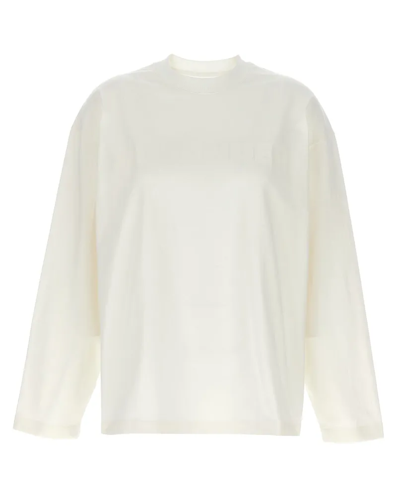 Jil Sander Logo Druck T -Shirt White