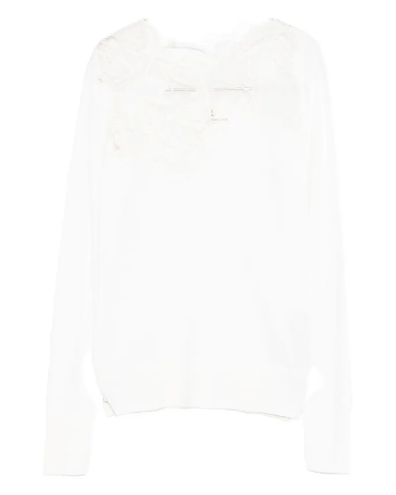 Ermanno Scervino Wollschildkrötenhalspullover White