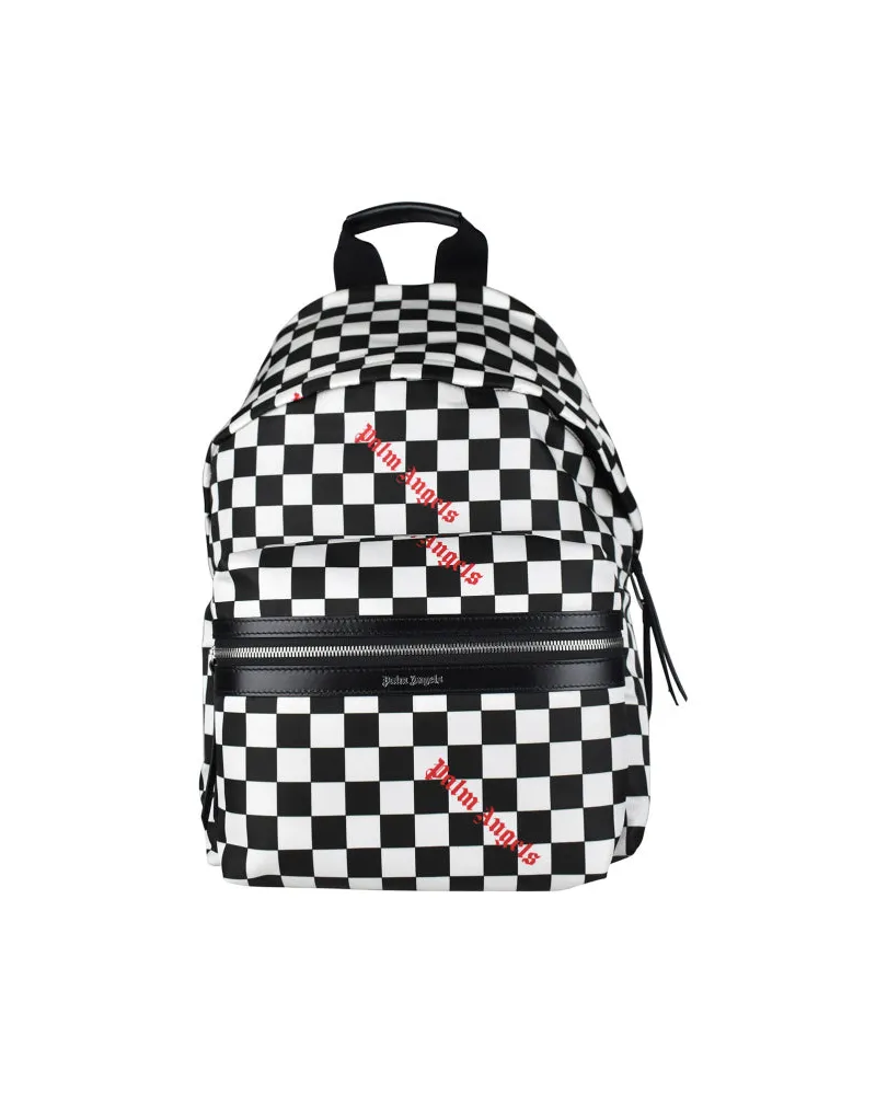 Palm Angels Checkerboard -Rucksack White