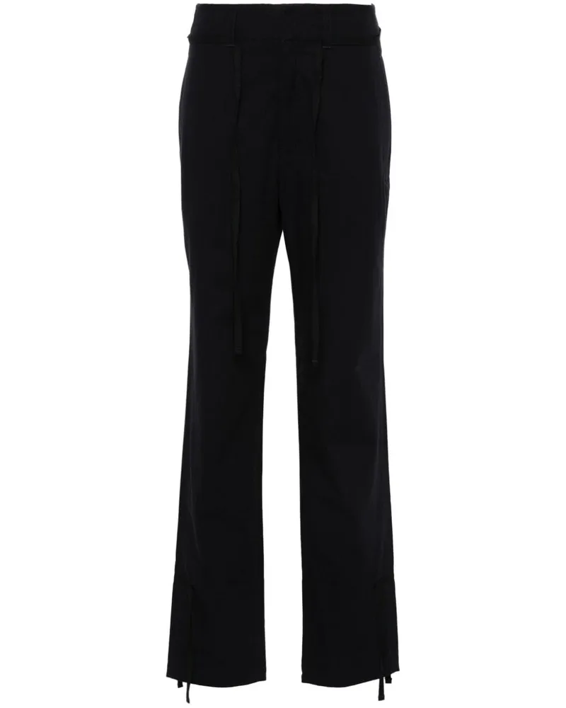 Christophe Lemaire Baumwollkordelstrichhose Blue