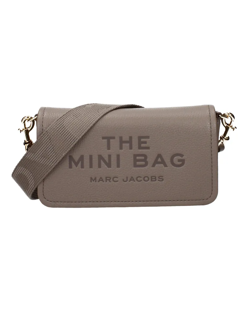 Marc Jacobs Umhängetaschen The Mini Bag Damens Leder Grau/Zement -