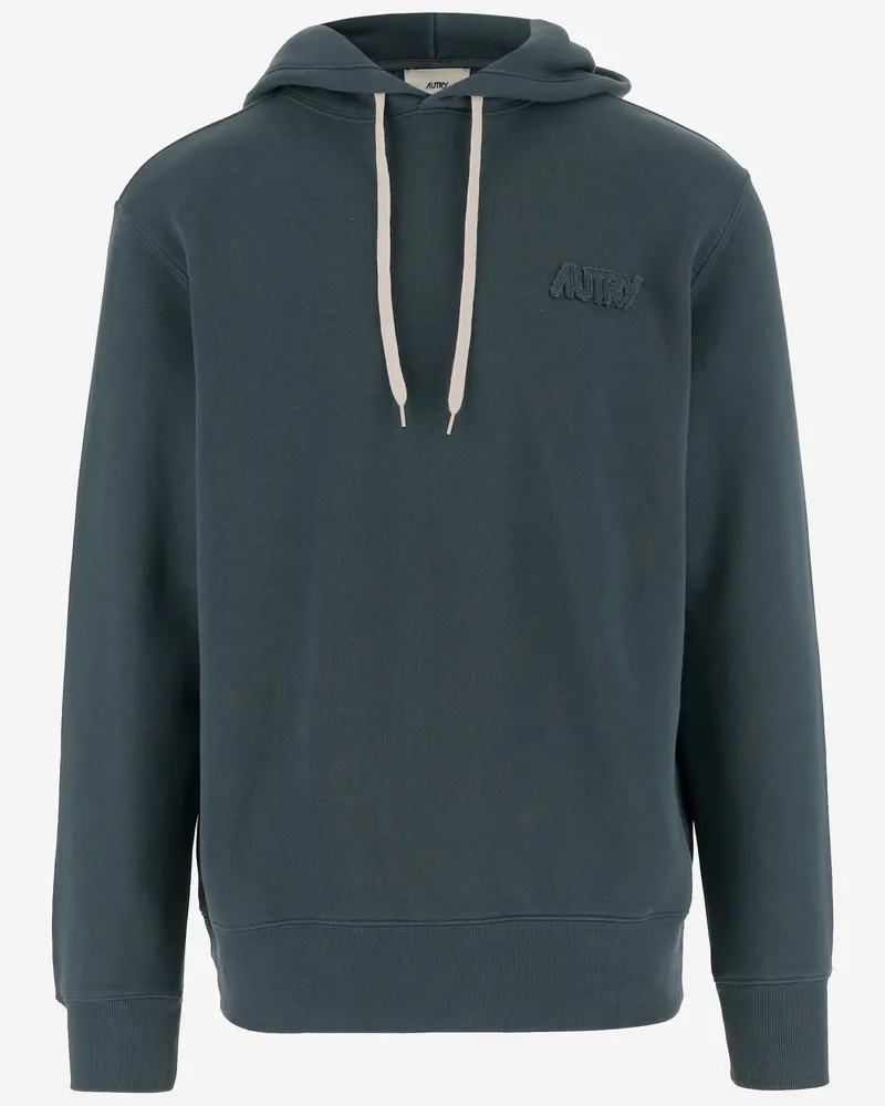 AUTRY Cotton Sweatshirt mit Logo Green
