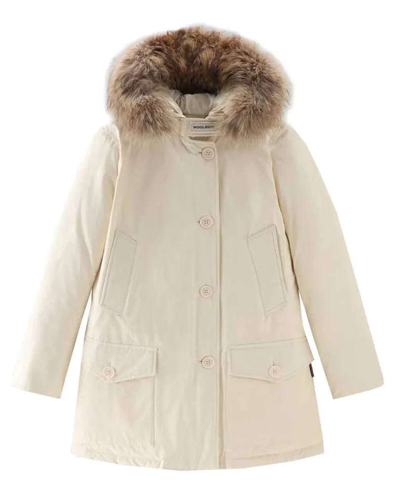 Woolrich Arctic Parka mit abnehmbarem Fell White