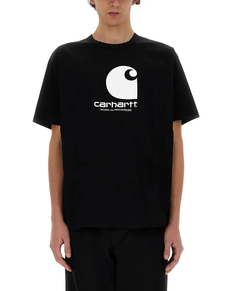 Junya Watanabe n Junya Watanabe Mann x Carhartt T -Shirt Black