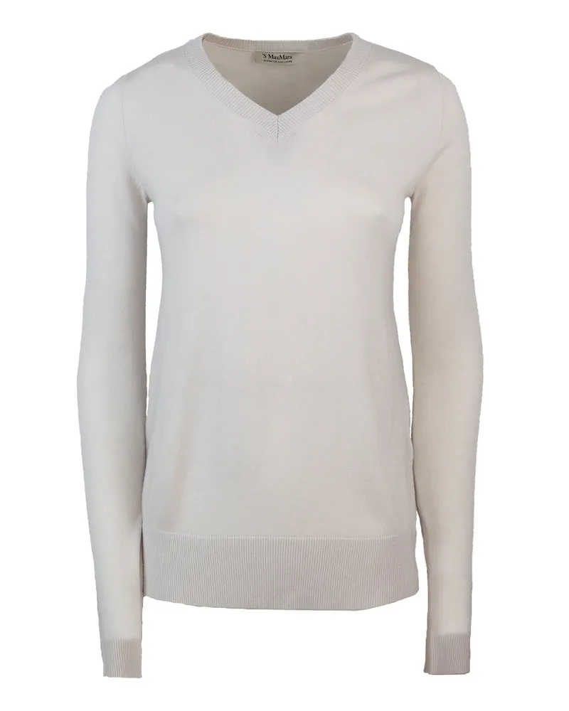 Max Mara Maglia Idoneo Bianca White