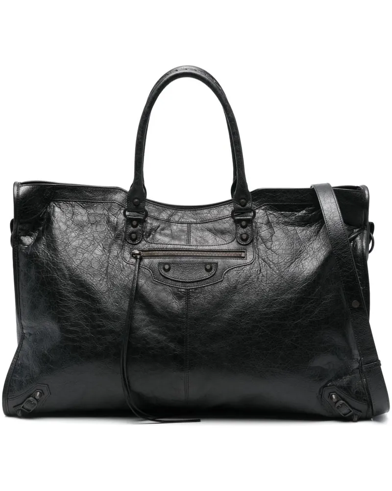 Balenciaga City Travel Leder Tasche Black
