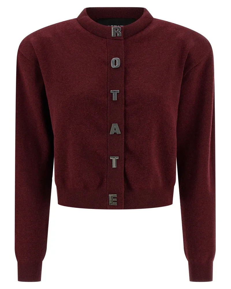ROTATE Birger Christensen Firm Knit“-Cardigan Bordeaux