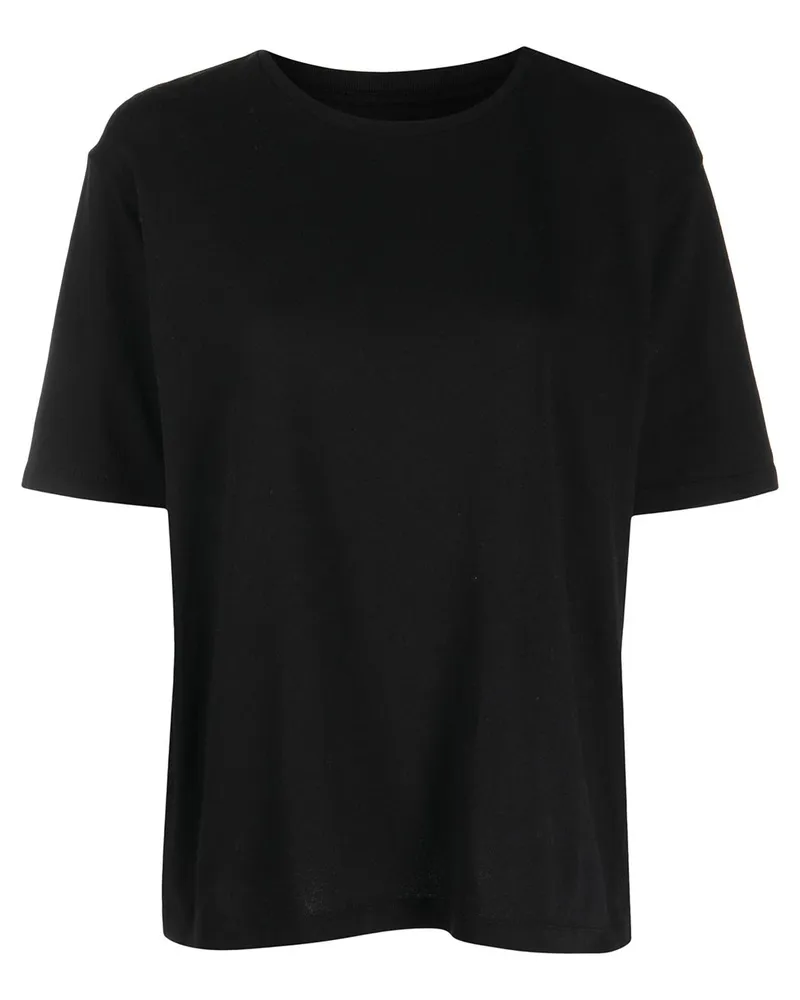 KHAITE Baumwoll-T-Shirt Black