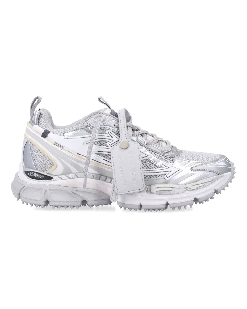 OFF-WHITE Aus weißen Turnschuhen Grey