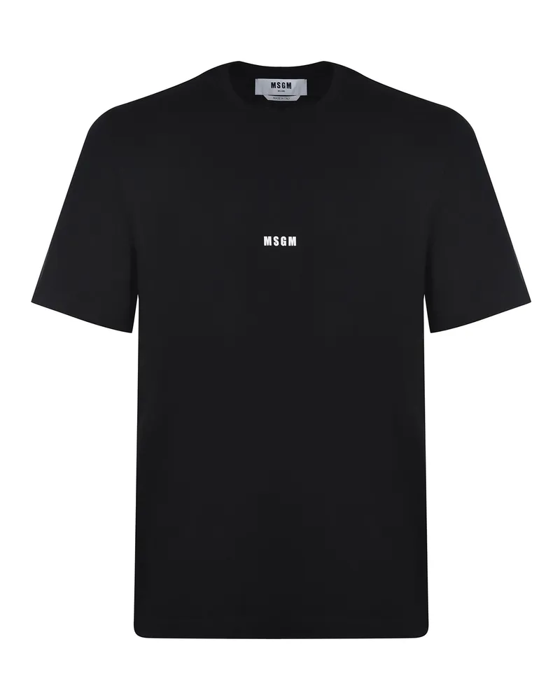 MSGM T -Shirt aus Baumwolle Black