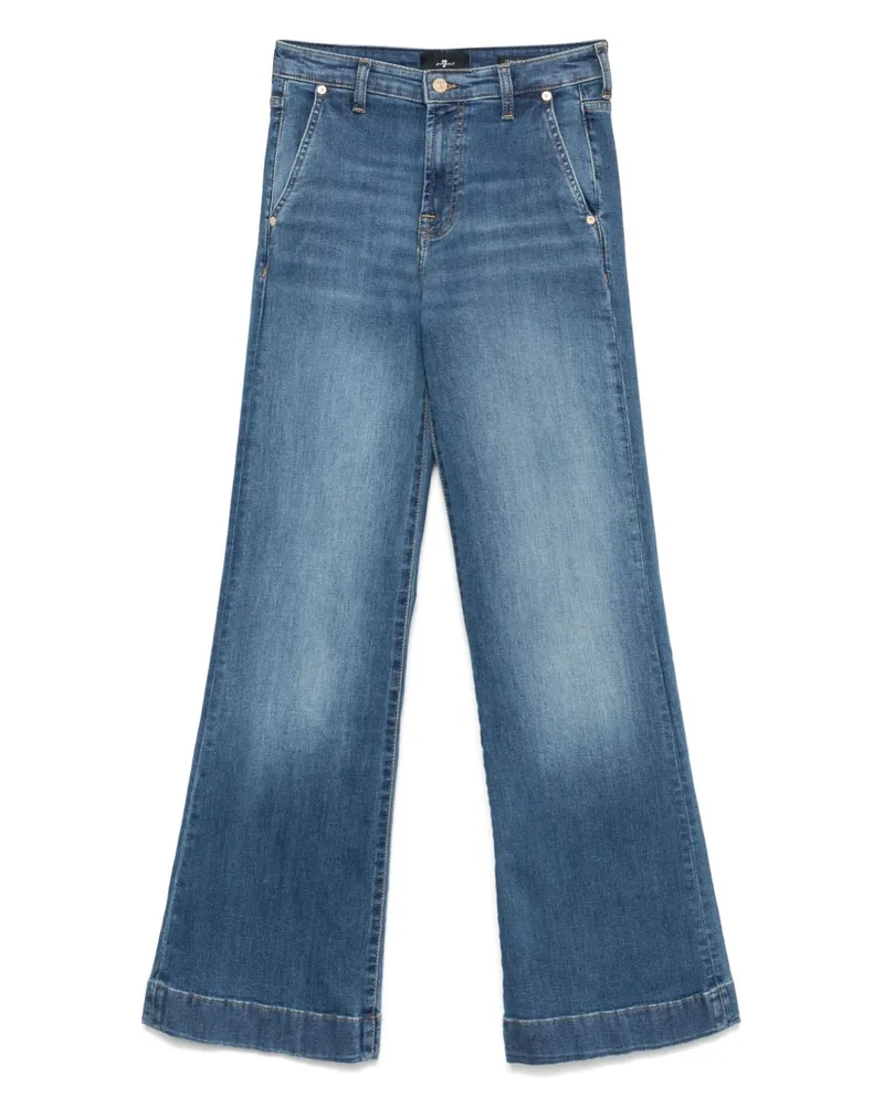 Seven7 Sieben Wide -Bein -Jeans Jeans Blue