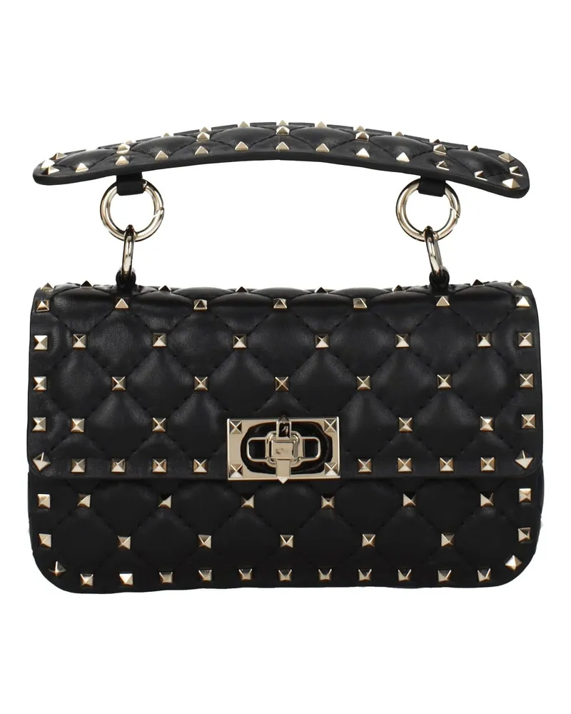 Valentino Garavani Handtaschen Rockstud Spike Frauen Leder schwarz -