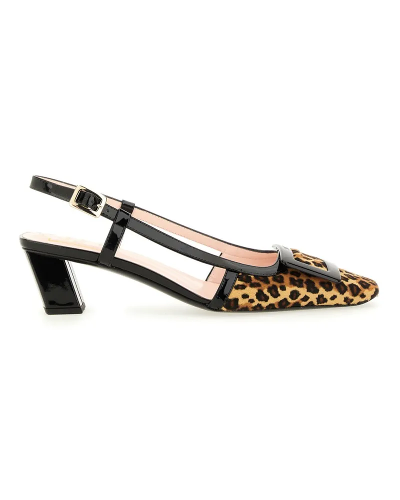 Roger Vivier Belle Vivier" Slingback Pumps Animalier