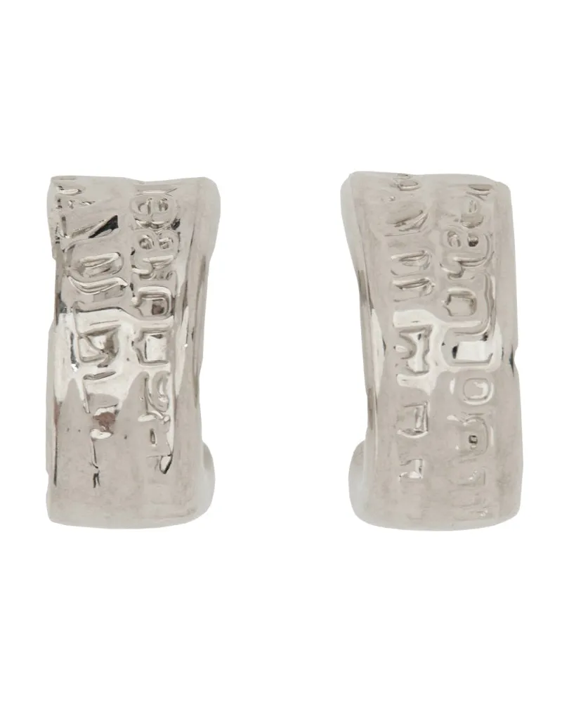 Jean Paul Gaultier Logo -Ohrringe Silver