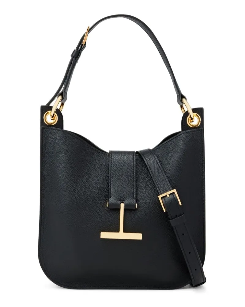 Tom Ford Leder Crossbody Tasche Black