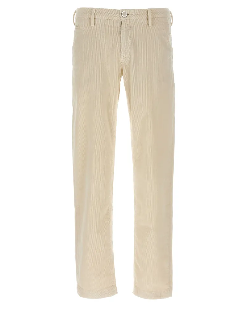 Jacob Cohën Velvet Hosen White