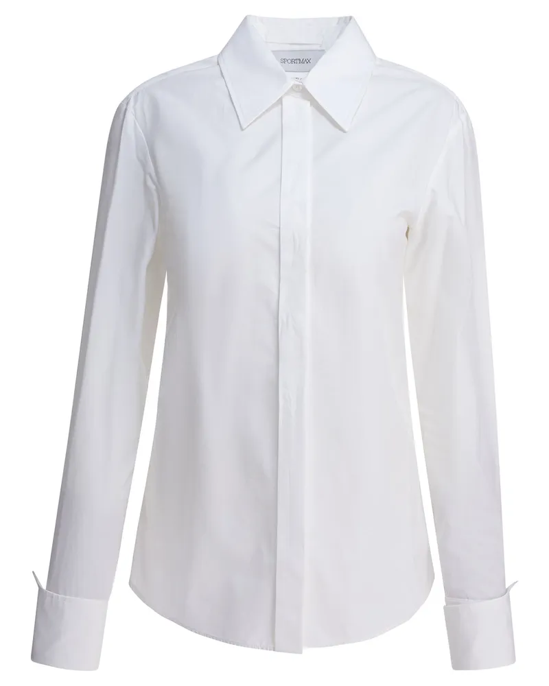 Max Mara Baumwollpopeline-Hemd White