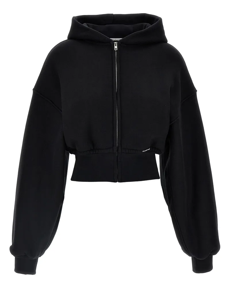 Alexander Wang T von Alexander Wang Colled Hoodie Black