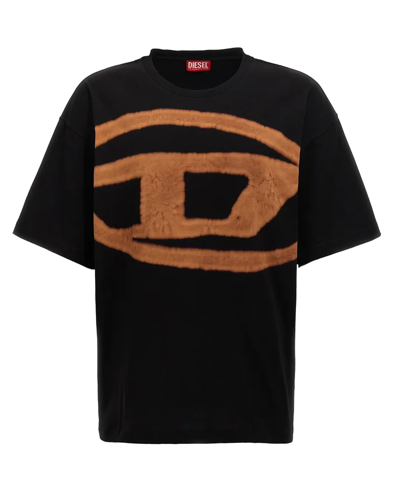 Diesel t Boxt Bleach' T -Shirt Black