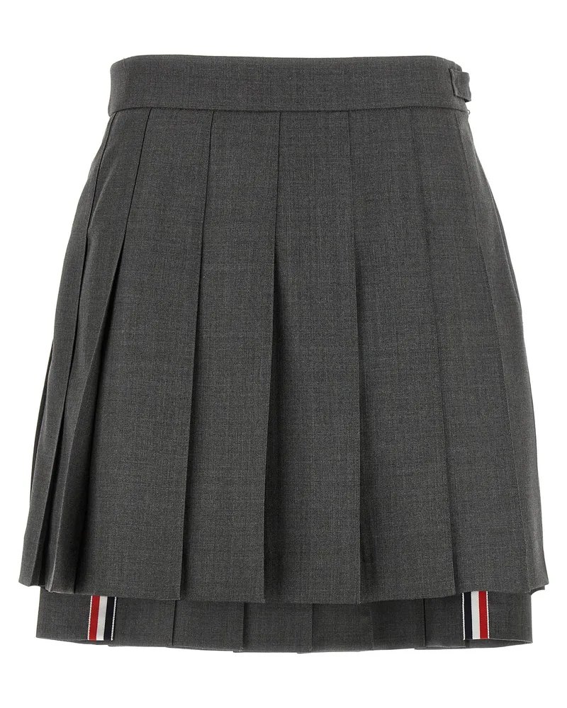 Thom Browne Uniform' Minirock Grau