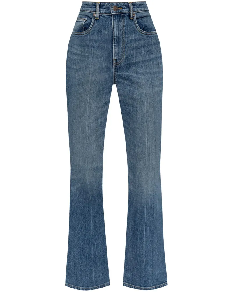 Tory Burch e Cropped Denim Jeans Blue