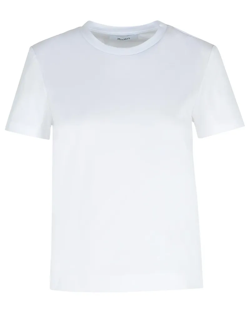 Max Mara Nernia' weißes Baumwoll -T -Shirt White