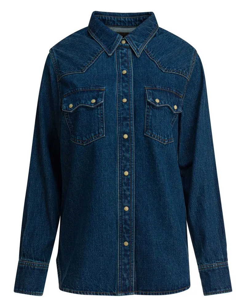 Filson Western-Jeanshemd Blue