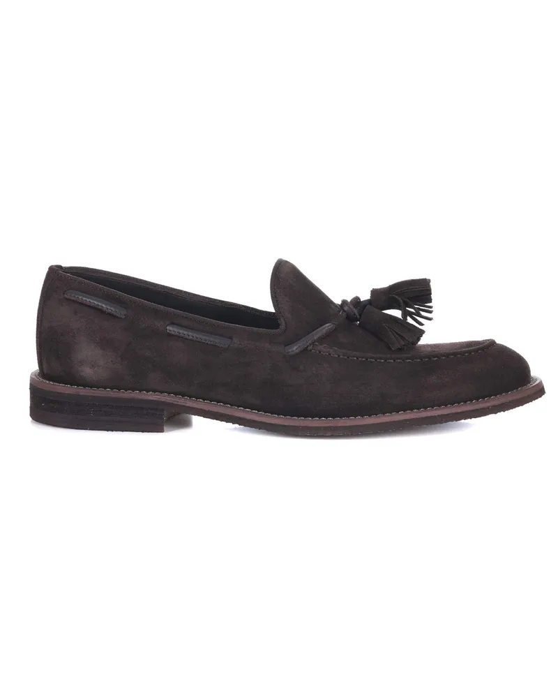 Jerold Wilton Wildleder -Slipper Marrone