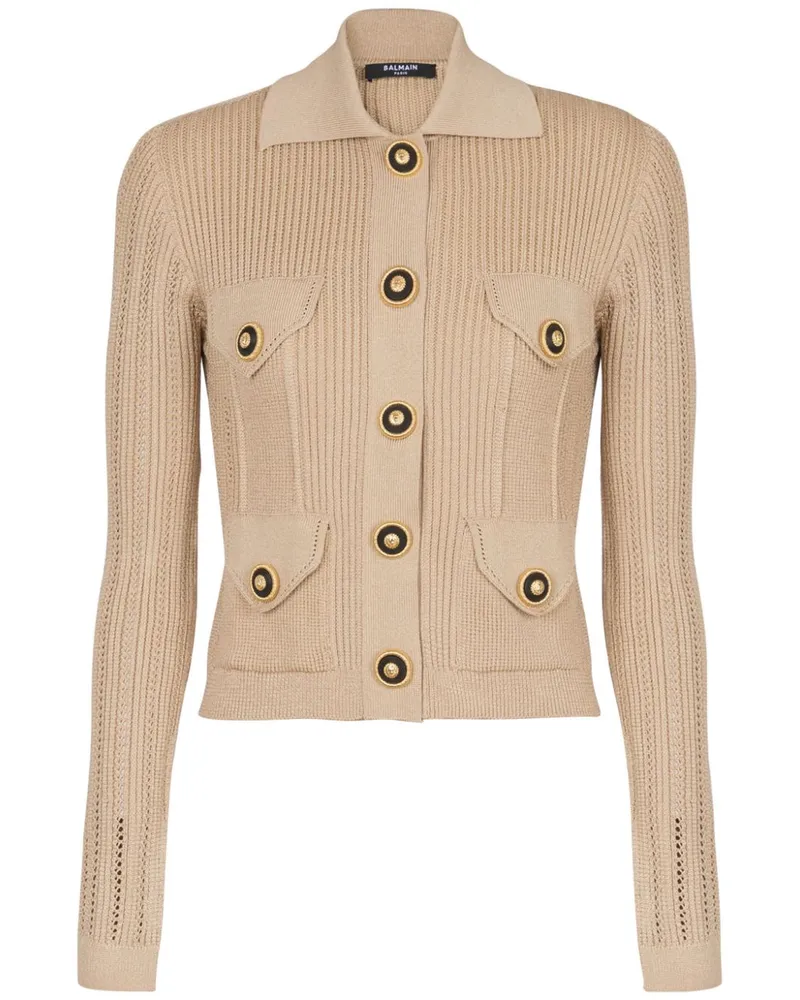 Balmain Strickjacke mit Knöpfen 0dc