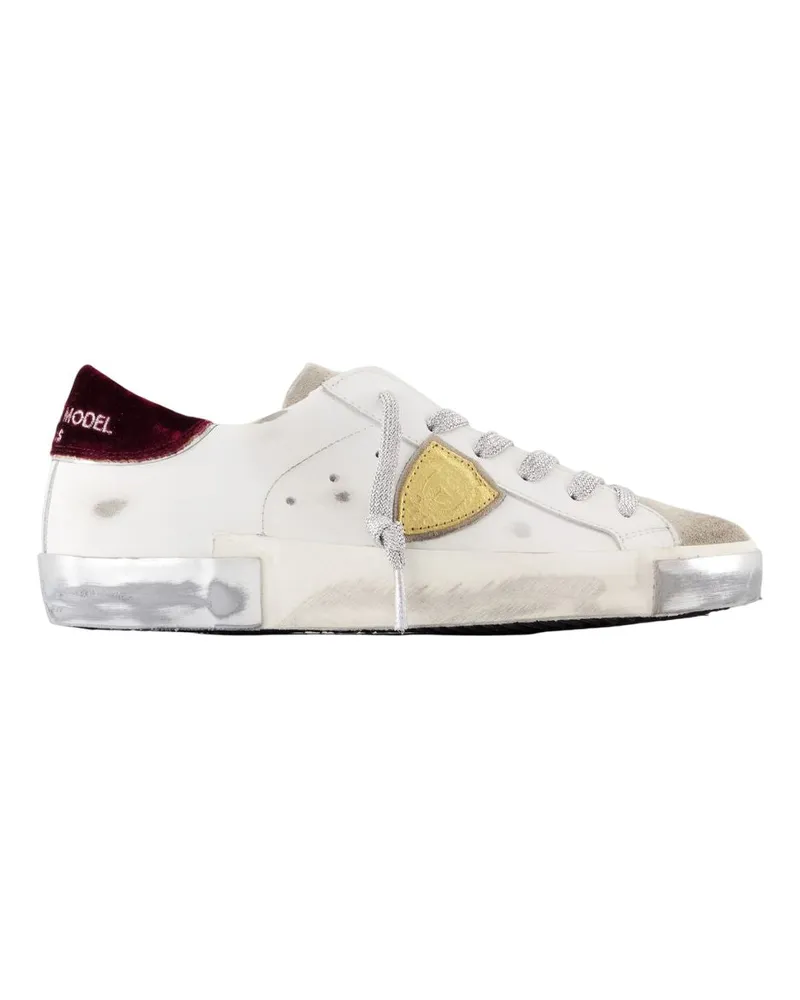 Philippe Model PRSX LOW Sneakers  Leder Weiß White