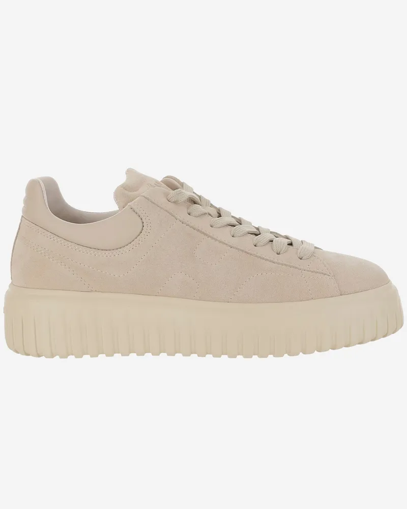 Hogan H -Streifen -Sneaker Beige