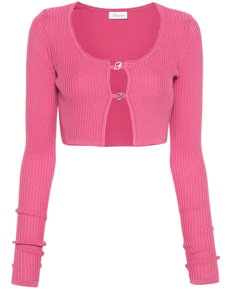 Blumarine Cardigan Monogramm B Pink