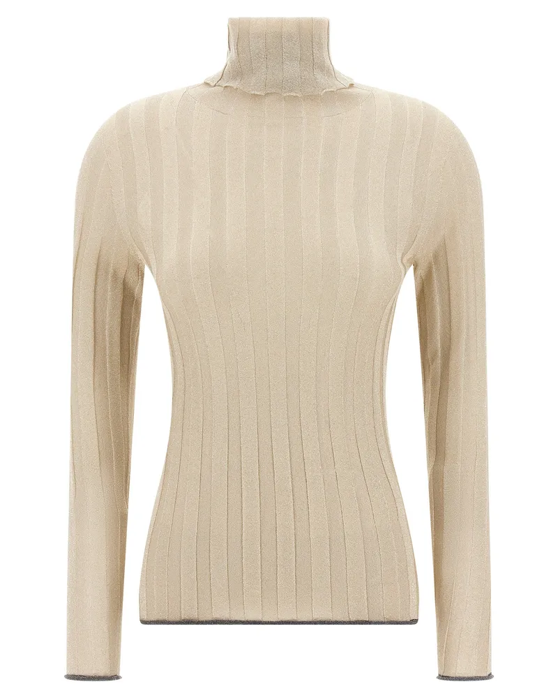 Fabiana Filippi Lurex Pullover Gold